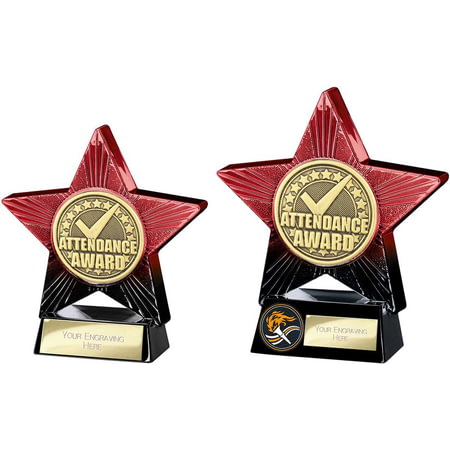 Superstar Attendance Award Red & Black