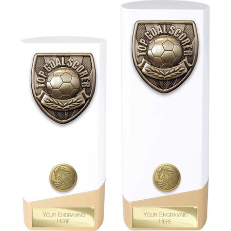 Prime Cobra Top Scorer Award White & Gold 193mm