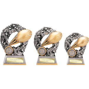 Blast Out Rugby Award Antique Silver & Gold