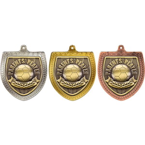 Cobra Football Parents Player Shield Medal Gold 75mm