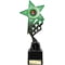 Innov8 Star Plastic Trophy Green & Black
