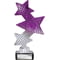 Trinity Star Multisport Plastic Trophy Purple & Silver