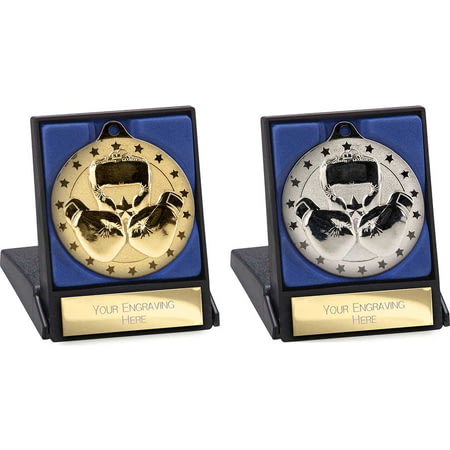 Cascade Stars Boxing Medal & Box 70mm