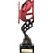 Innov8 Rugby Plastic Trophy Red & Black