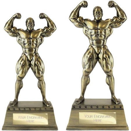 The Classic Strongman Award Metallic Antique Gold 300mm