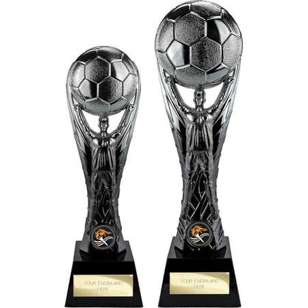 The Winning Goal Football Award Gunmetal & Carbon Black