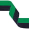 Medal Ribbon Green & Black 395x22mm