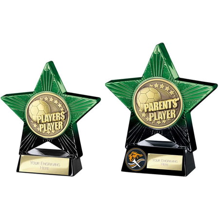 Superstar Parents Player Award Green & Black