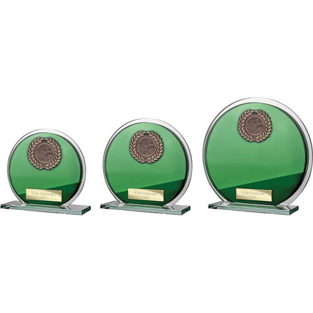 Seismic Multisport Circle Plaque Green & Silver