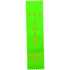 Recognition 3rd Place Ribbon Green 200 x 50mm