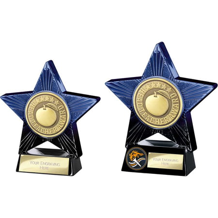 Superstar Head Teacher Award Blue & Black