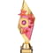Pizzazz Plastic Trophy Gold & Pink