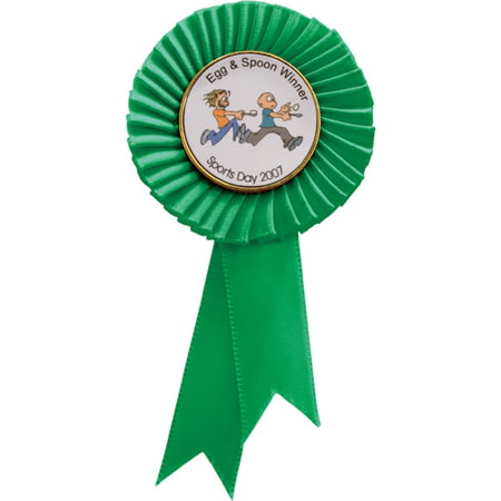 Tribute Mini Rosette Green 90mm