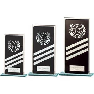 Talisman Multisport Mirror Glass Award Black & Silver