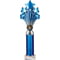 5 Star Multisport Tube Trophy Blue & Silver