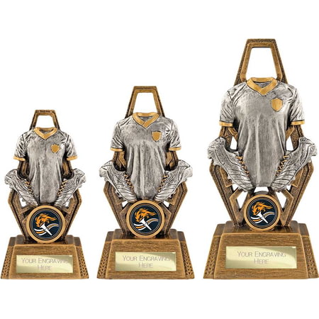 Immense Football Award Antique Silver & Gold 190mm