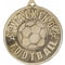 Cascade Walking Football Iron Medal Antique Silver