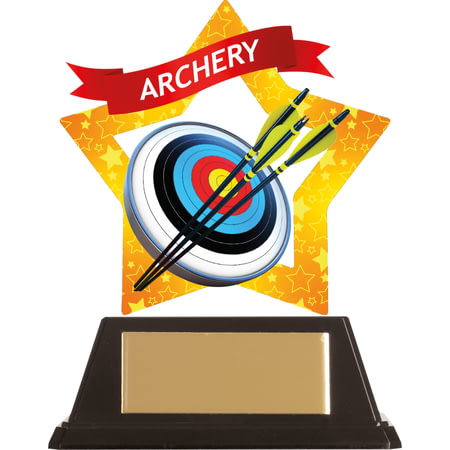Mini-Star Archery Acrylic Plaque 100mm