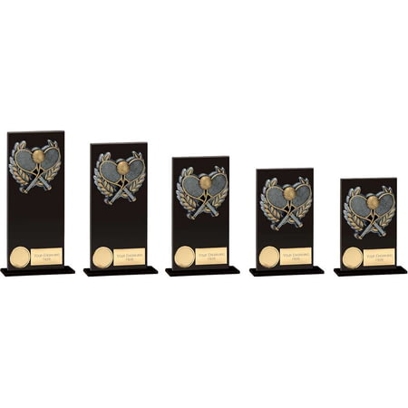 Euphoria Hero Tennis Glass Award Jet Black