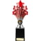 5 Star Trophy Red and Silver