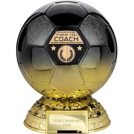Elite Heavyweight Thank you Coach Award Carbon Black to Gold