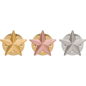 3D Star Pin Badge