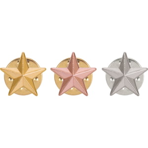 3D Star Pin Badge