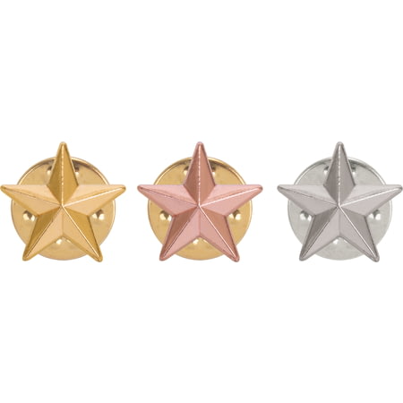 3D Star Pin Badge