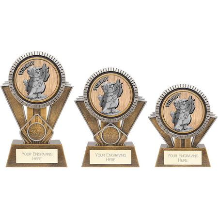 Apex Goof Balls Turkey Award Antique Gold & Silver