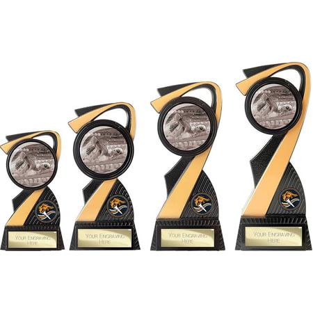 Mania Tower Swimming Award Carbon Black & Gold 205mm