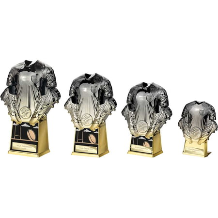 Invincible Rugby Shirt Heavyweight Award Gunmetal & Gold