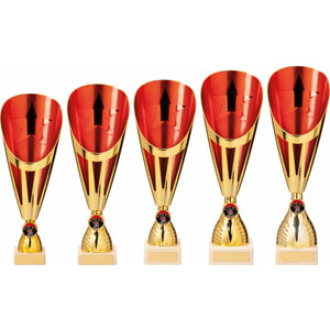 Rising Stars Deluxe Plastic Lazer Cup Gold & Red