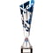 Zeus Lazer Cut Metal Cup Silver & Blue