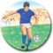 Footballer-Male Blue 25mm