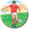 Footballer Red/White 25mm