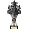 5 Star Trophy Black and Silver