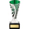 Defender Football Trophy Cup Silver & Green
