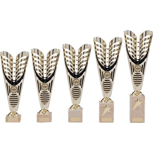 Monument Plastic Laser Cut Cup Gold & Black