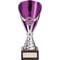 Rising Stars Premium Plastic Trophy Silver & Purple
