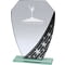 Starlight Hex Jade Glass Award Black