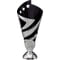 Hurricane Multisport Plastic Cup Silver & Black