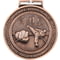 Olympia Taekwondo Medal Antique Silver