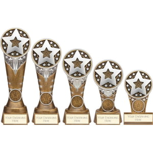 Ikon Tower Achievement Award Antique Silver & Gold