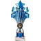 5 Star Multisport Tube Trophy Blue & Silver