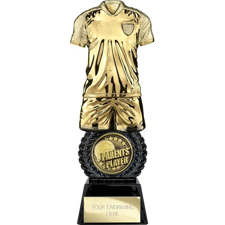 Intensity Football Parents Player Award Gold & Carbon Black 260mm