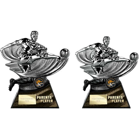 Power Strike Football Parents Player Gunmetal & Black