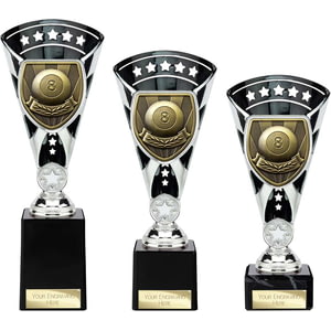 Cobra Star Cup Pool Silver & Black