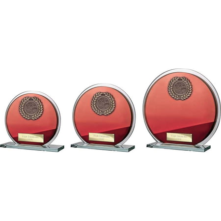 Seismic Multisport Circle Plaque Red & Silver