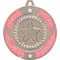 Glitter Star Medal Silver & Pink