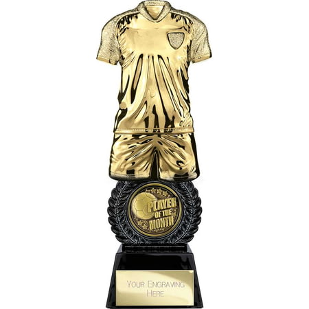 Intensity Football Player of Month Award Gold & Carbon Black 260mm